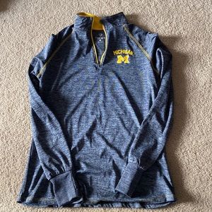 University of Michigan half zip